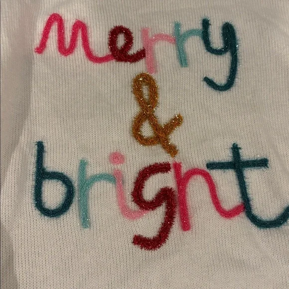 White Merry & Bright Sweater - Picture 2 of 4